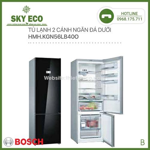 TỦ LẠNH 2 CÁNH BOSCH NGĂN ĐÁ DƯỚI HMH.KGN56LB40O 2 CÁNH